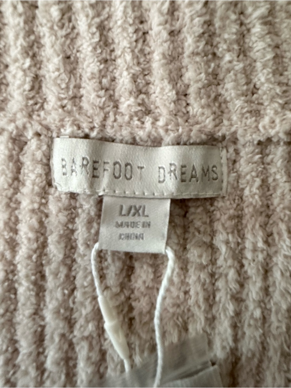 Barefoot Dreams Sand Dune Pink Cotton Ribbed Cardigan Large XL - Picture 13 of 16